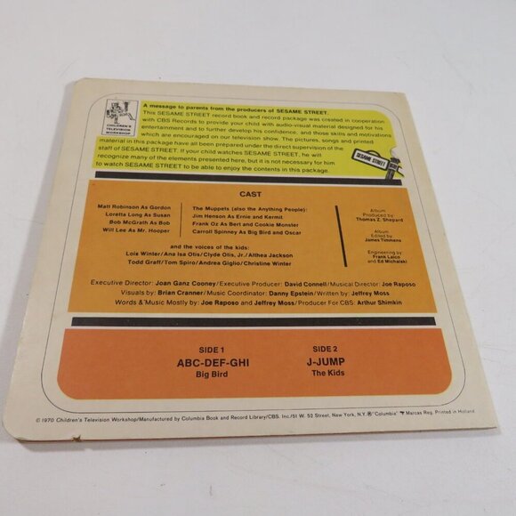 Sesame Street Book and (1) LP Vinyl Record (small) - Picture 8 of 13